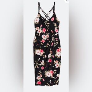 Nine Britton Floral Midi Dres